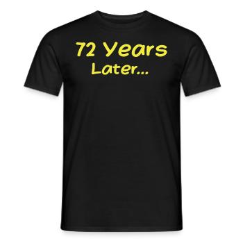 72 Jahre später Lustige Geburtstagsgeschenke, 72. Geburtstag - Männer T-Shirt - Schwarz - Vorne - AI Model Male 178 light (178cm)