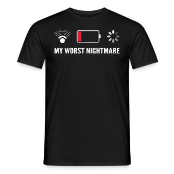 My Worst Nightmare - Funny For Gamers - T-shirt homme - noir - Devant - AI Model Male 178 light (178cm)