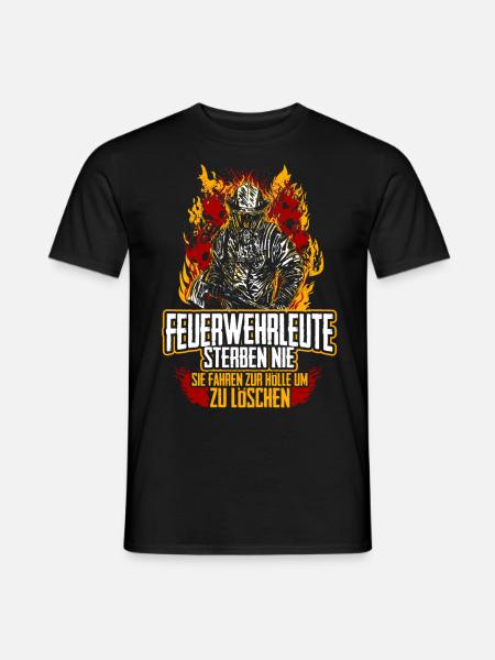 Feuerwehr Hölle - Männer T-Shirt - Schwarz