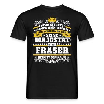 Seine Majestät der Fräser - Männer T-Shirt - Schwarz - Vorne - AI Model Male 178 light (178cm)