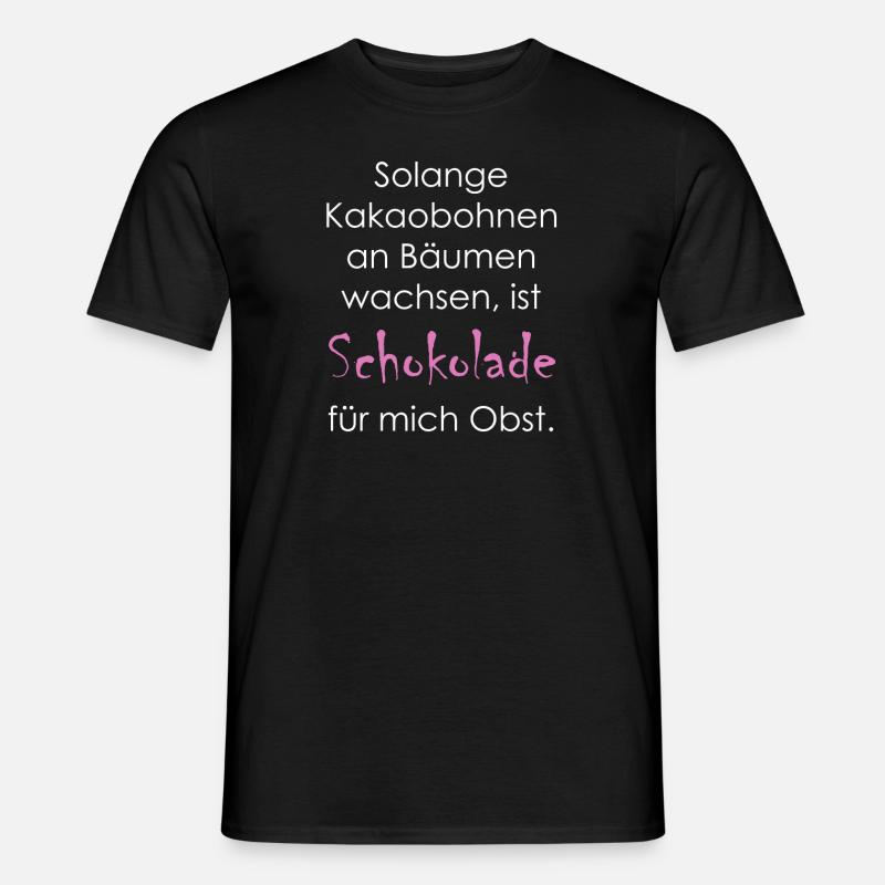 Schokolade - Männer T-Shirt - Schwarz