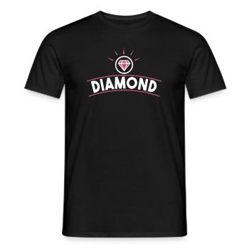 Diamond - Männer T-Shirt - Schwarz - Vorne - AI Model Male 178 light (178cm)