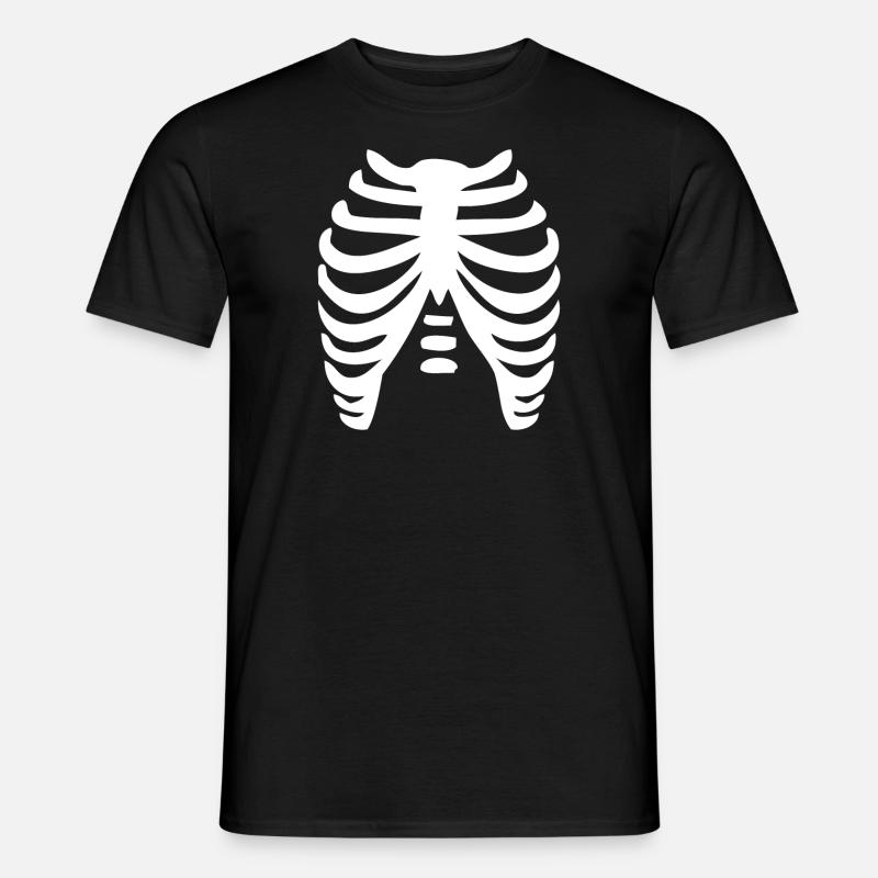 Rippen - Männer T-Shirt - Schwarz