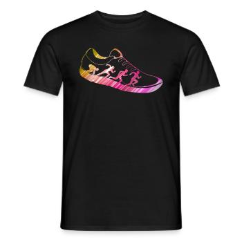 Jogging Sneakers Running Running Gift Idea - Men's T-Shirt - black - Front - AI Model Male 178 light (178cm)