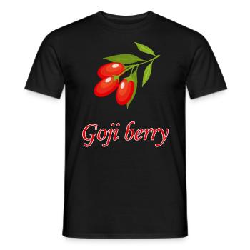 Goji-Beere Superfood Comic Beeren Obst Geschenk - Männer T-Shirt - Schwarz - Vorne - AI Model Male 178 light (178cm)
