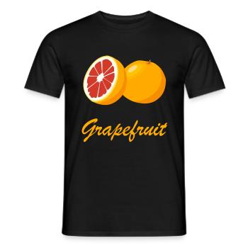 Grapefruit Zitrusfrüchte gesund Saft Geschenkidee - Männer T-Shirt - Schwarz - Vorne - AI Model Male 178 light (178cm)