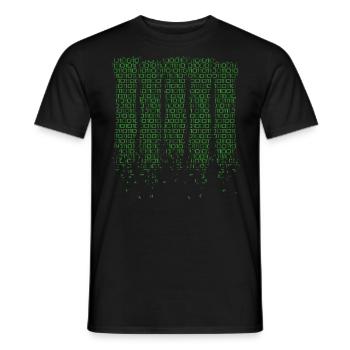 Programme cadeau ingénieur informaticien code de programme - T-shirt homme - noir - Devant - AI Model Male 178 light (178cm)