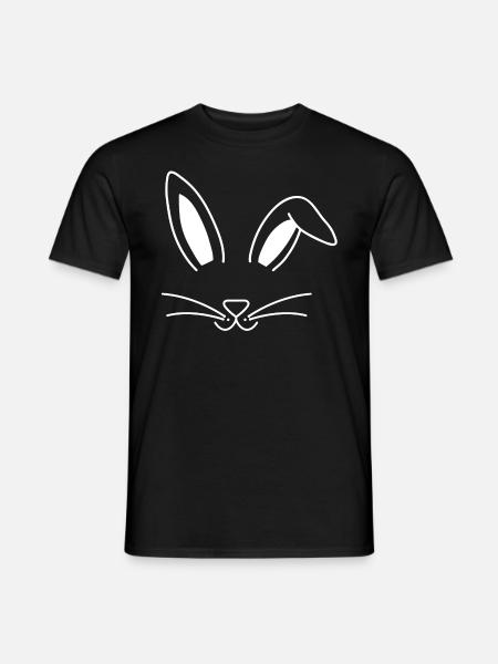 Hase Haustier Ostern - Männer T-Shirt - Schwarz