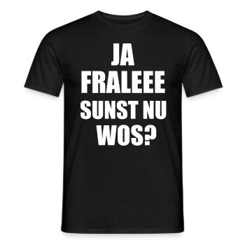Oui, bien sûr, en Bavarois idée cadeau - T-shirt homme - noir - Devant - AI Model Male 178 light (178cm)