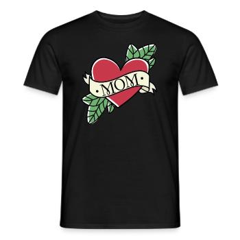 Best Mom - Men's T-Shirt - black - Front - AI Model Male 178 light (178cm)