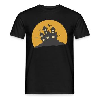 Maison d'horreur d'Halloween - T-shirt homme - noir - Devant - AI Model Male 178 light (178cm)