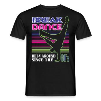 Breakdance - Männer T-Shirt - Schwarz - Vorne - AI Model Male 178 light (178cm)