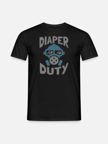Change diaper - Men's T-Shirt - black