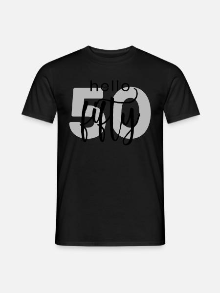 50th birthday - Men's T-Shirt - black
