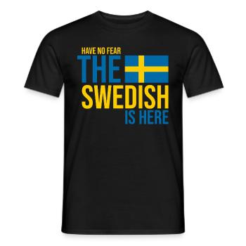 Sweden Swedish - Men's T-Shirt - black - Front - AI Model Male 178 light (178cm)