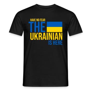 Ukraine - Männer T-Shirt - Schwarz - Vorne - AI Model Male 178 light (178cm)