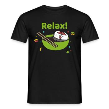 Sushi Maki Nigiri Geschenk Soja japanisch essen - Männer T-Shirt - Schwarz - Vorne - AI Model Male 178 light (178cm)