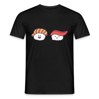 Sushi Maki Geschenk lustig japanisch essen Nigiri - Männer T-Shirt - Schwarz - Vorne - AI Model Male 178 light (178cm)
