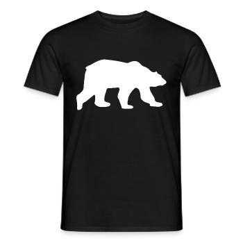 Polar Bear Gift Bear Conservation Animal Polar - Men's T-Shirt - black - Front - AI Model Male 178 light (178cm)