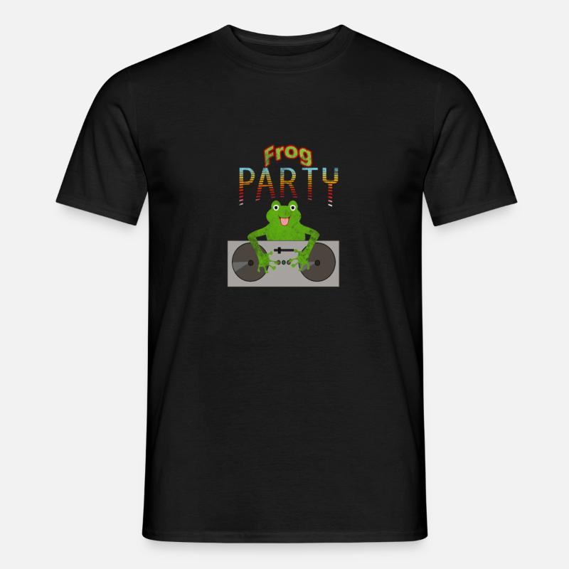 Frosch - Männer T-Shirt - Schwarz