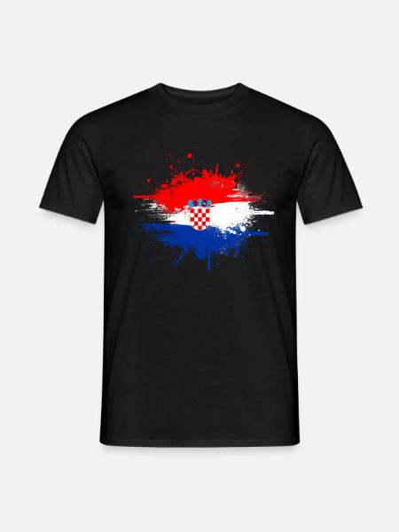 Kroatien - Männer T-Shirt - Schwarz