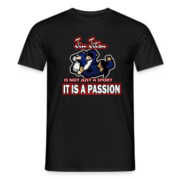 jiu jitsu hobby - temps libre - T-shirt homme - noir - Devant - AI Model Male 178 light (178cm)