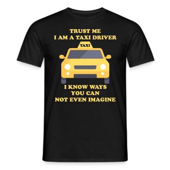 Chauffeur de taxi - Taxi - T-shirt homme - noir - Devant - AI Model Male 178 light (178cm)