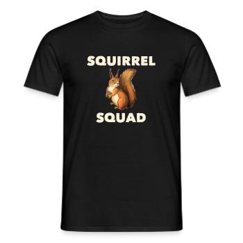 Squirrel Squad - Men's T-Shirt - black - Front - AI Model Male 178 light (178cm)
