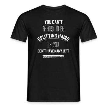 Tête chauve chauve cadeau drôle tête chauve humour - T-shirt homme - noir - Devant - AI Model Male 178 light (178cm)
