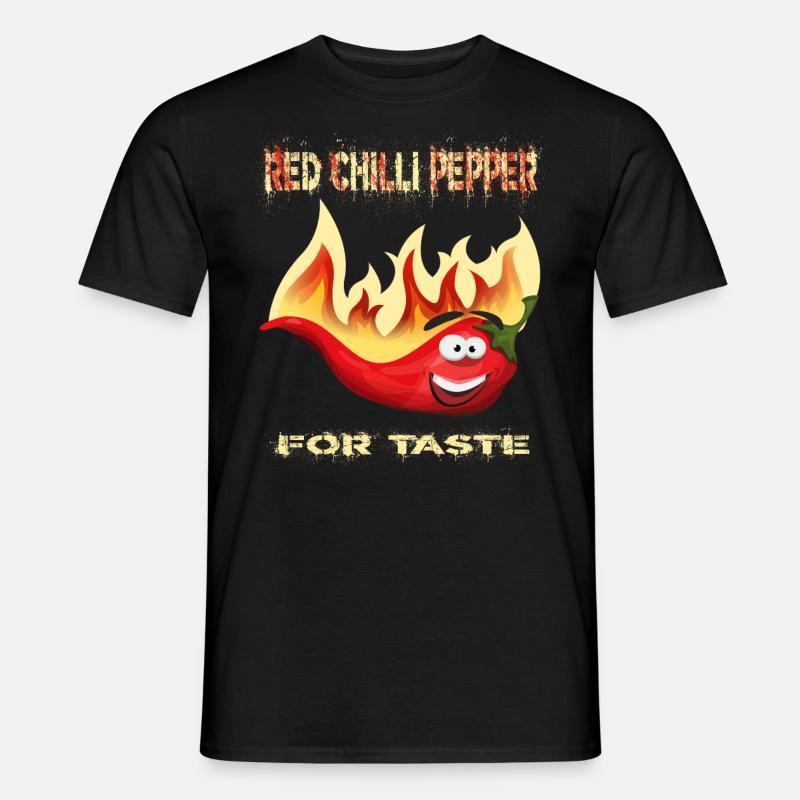 Red Chilli Pepper - Männer T-Shirt - Schwarz