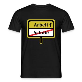 Travail cadeau de fin d'études secondaires - T-shirt homme - noir - Devant - AI Model Male 178 light (178cm)
