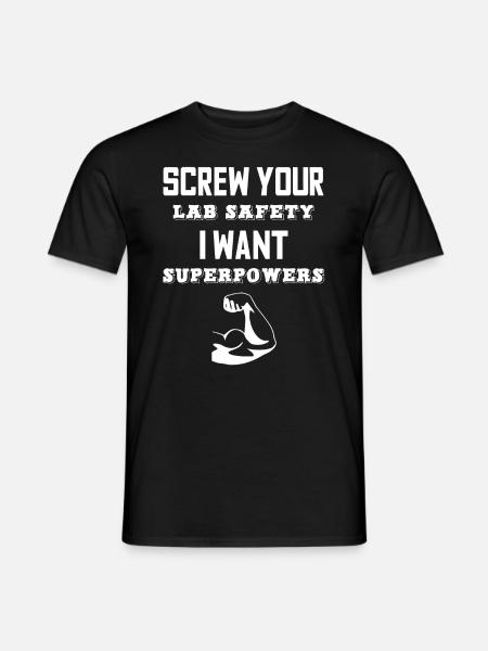Chemist chemistry nerd Funny saying laboratory - Men's T-Shirt - black