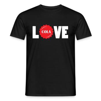 Cola Geschenk Getränk trinken lecker - Männer T-Shirt - Schwarz - Vorne - AI Model Male 178 light (178cm)