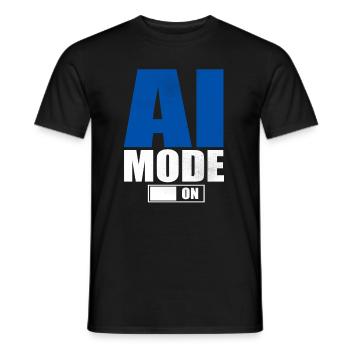 Künstliche Intelligenz Geschenk KI AI Technologie - Männer T-Shirt - Schwarz - Vorne - AI Model Male 178 light (178cm)