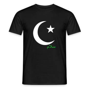 Islam Gift Muslim Faith Mosque - Men's T-Shirt - black - Front - AI Model Male 178 light (178cm)