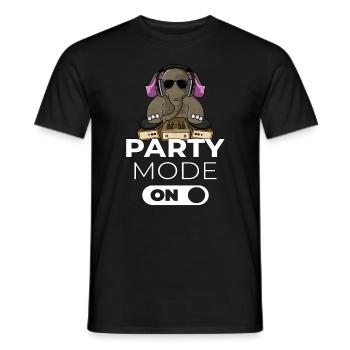 Party Elefant DJ Disc Jockey Geschenk - Männer T-Shirt - Schwarz - Vorne - AI Model Male 178 light (178cm)