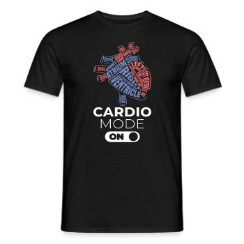 Heart anatomy cardiology mode gift - Men's T-Shirt - black - Front - AI Model Male 178 light (178cm)