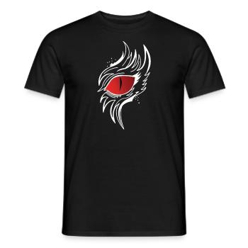 Drachen auge - Männer T-Shirt - Schwarz - Vorne - AI Model Male 178 light (178cm)