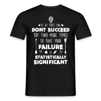 Funny Science Success Chemistry Motivation Nerd Gi - Men's T-Shirt - black - Front - AI Model Male 178 light (178cm)