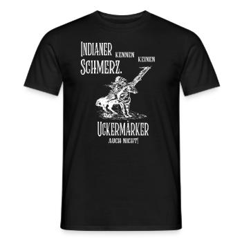 Uckermark Indian T-Shirt Gift - Men's T-Shirt - black - Front - AI Model Male 178 light (178cm)