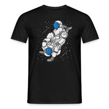 Cadeau MMA de l'astronaute Jiu Jitsu Arts martiaux - T-shirt homme - noir - Devant - AI Model Male 178 light (178cm)