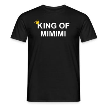 king of mimimi Funny whining humor - Men's T-Shirt - black - Front - AI Model Male 178 light (178cm)