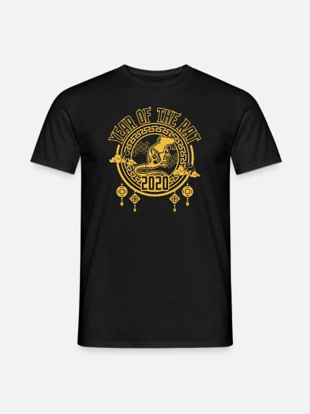 Chinese New Year of the Rat 2020 - Men's T-Shirt - black