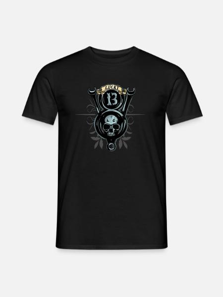V8 Power Lucky 13 - Men's T-Shirt - black