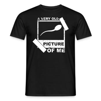 Sperma Lustige Sprüche - Männer T-Shirt - Schwarz - Vorne - AI Model Male 178 light (178cm)