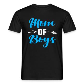 Maman de garçons - T-shirt homme - noir - Devant - AI Model Male 178 light (178cm)