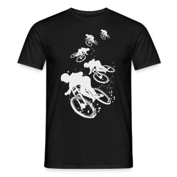 VTT VTT mountain bike downhill vélo - T-shirt homme - noir - Devant - AI Model Male 178 light (178cm)