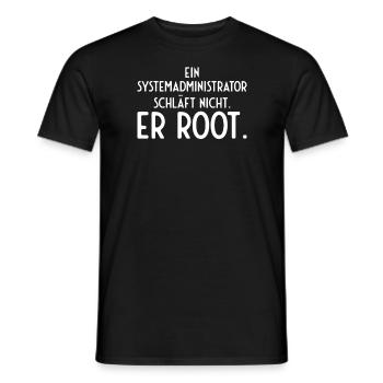 Informatiker Admin EDV - Männer T-Shirt - Schwarz - Vorne - AI Model Male 178 light (178cm)