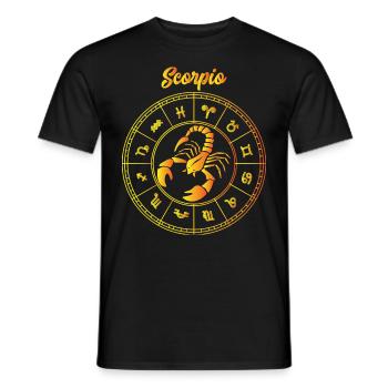Scorpion Scorpion Zodiac Zodiac Horoscope Star - T-shirt homme - noir - Devant - AI Model Male 178 light (178cm)