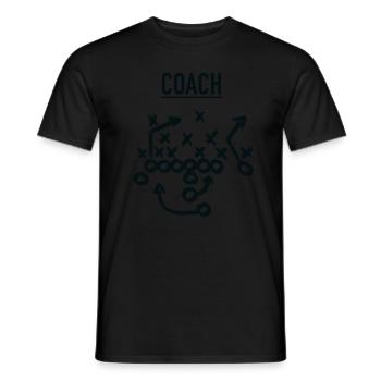 Football américain - T-shirt homme - noir - Devant - AI Model Male 178 light (178cm)